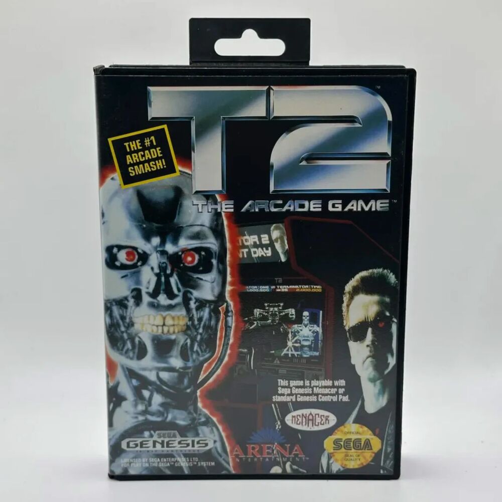 Sega Genesis Game T2 The Arcade Game CIB + Reg Card
